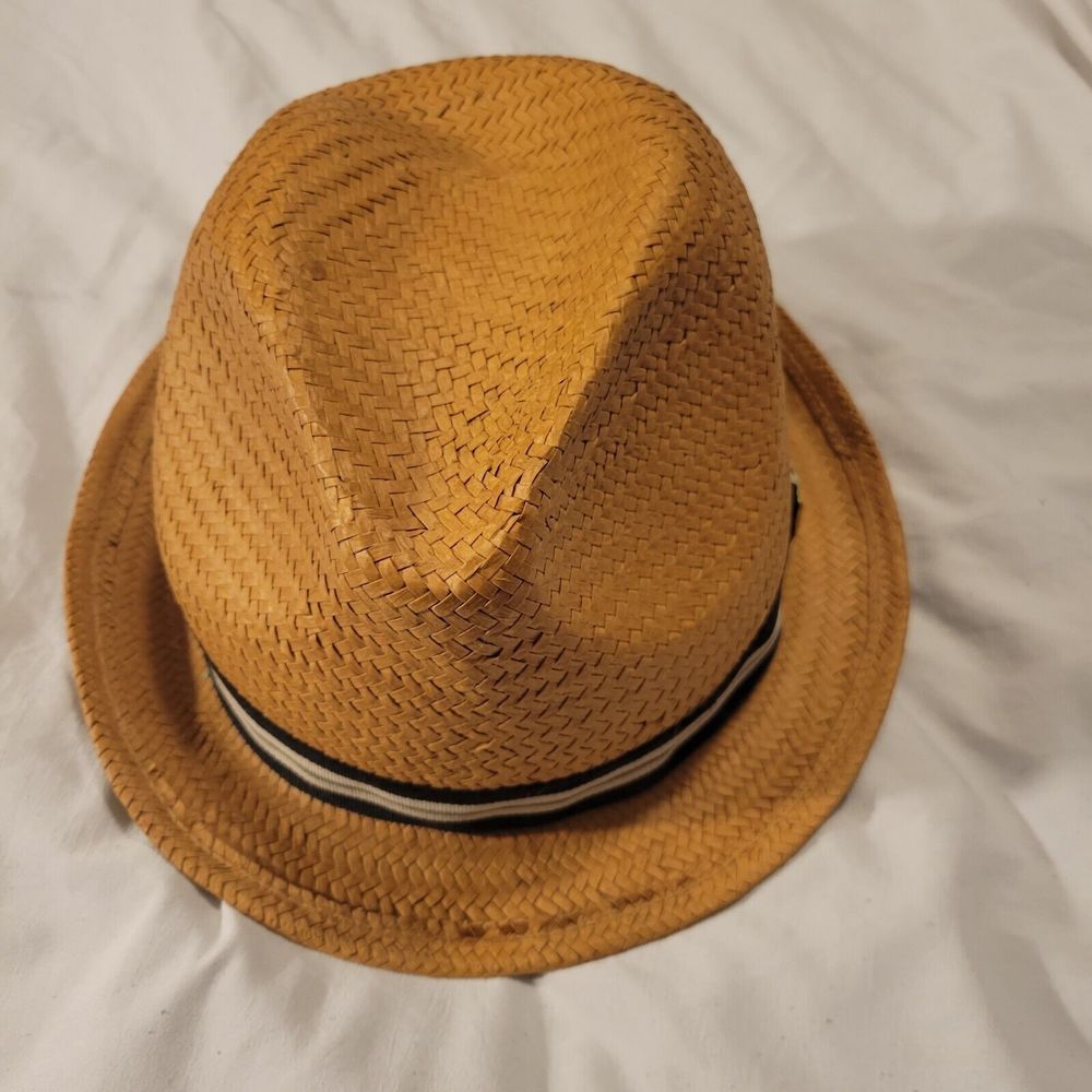 Peter Grimm Depp Natural Straw Fedora - Tan One Size